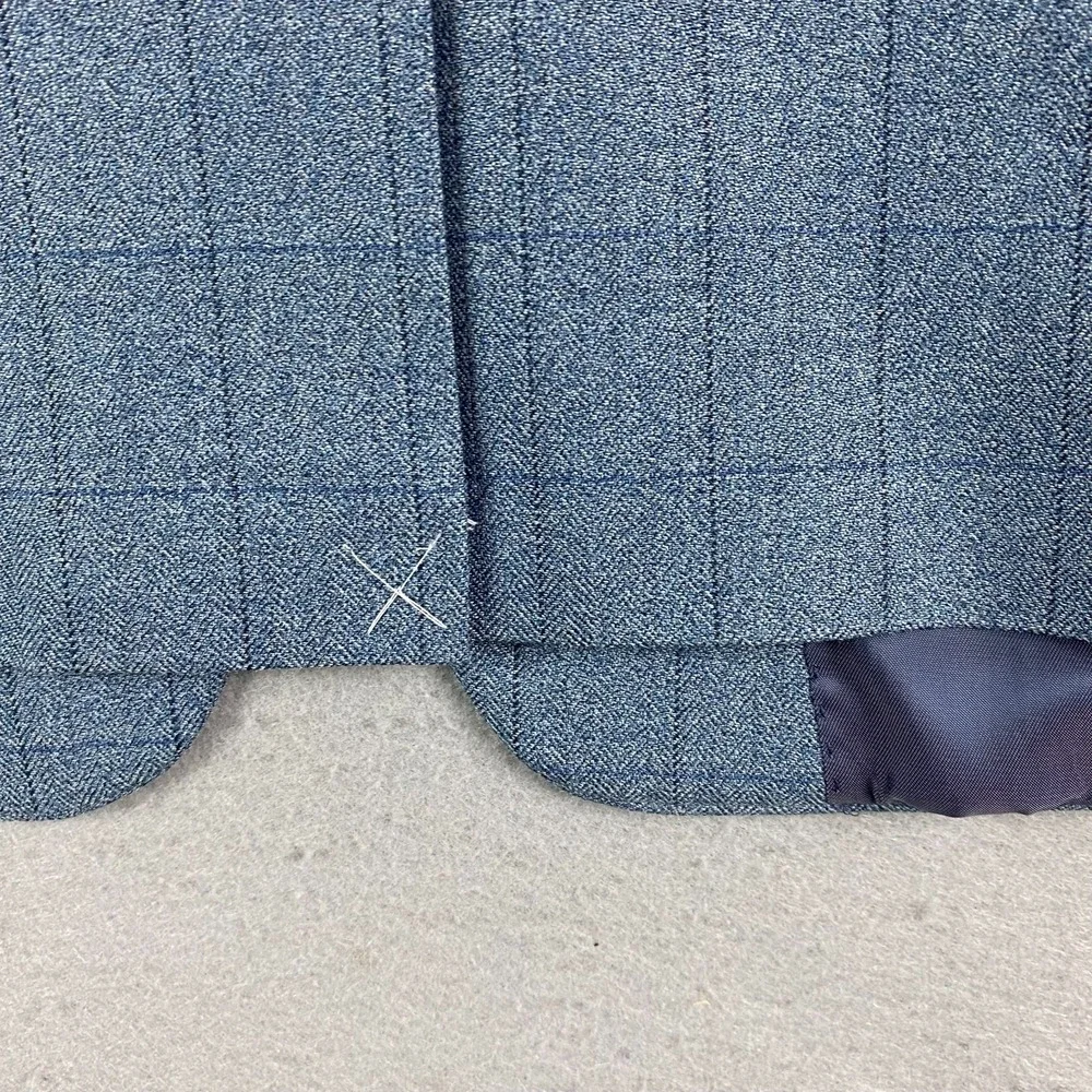 LRL Ralph Lauren Sport Coat Mens 44L Long Wool silk Plaid Blazer $295 NEW